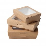 貼窗牛皮紙餐盒